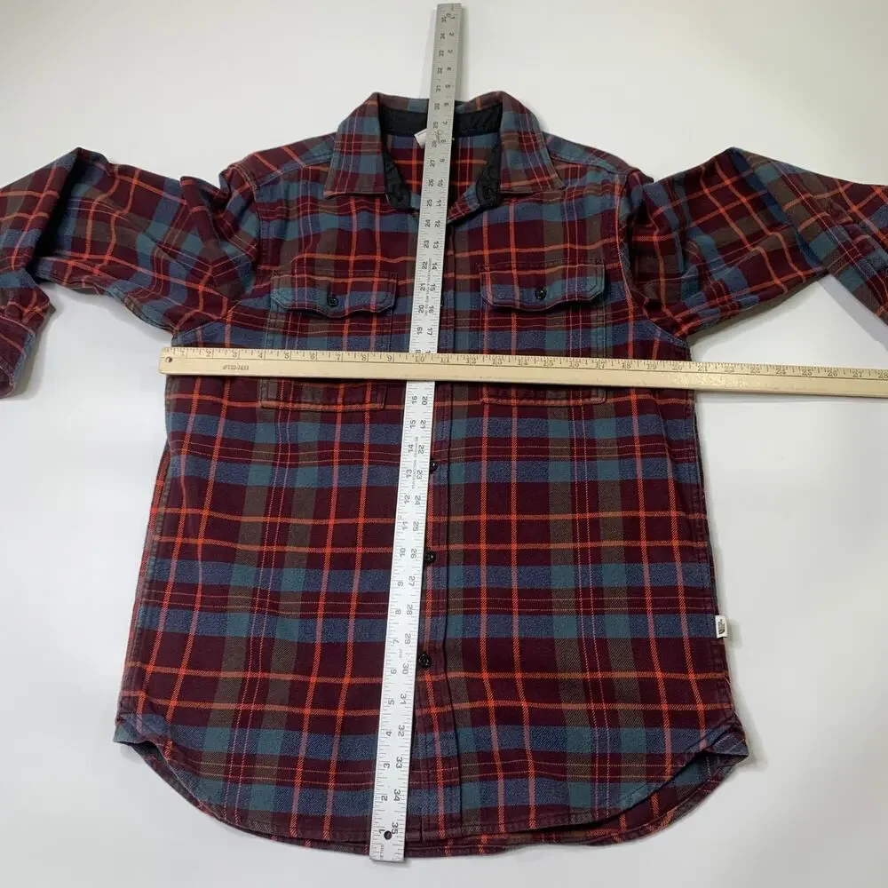 Vintage The North Face Shirt Mens M Medium Mahogany Plaid Valley Twill Flannel